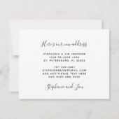 バラ金ゴールドパンパスグラスサンディビーチニューアドレス 案内状 (裏面)