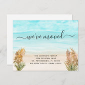 バラ金ゴールドパンパスグラスサンディビーチニューアドレス 案内状 (正面/裏面)