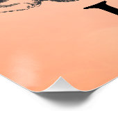 バラ金ゴールドパーソナライズされたハッピー40th誕生日 ポスター (コーナー)