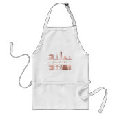 バラ金ゴールドパーソナライズされた名美しいネイルサロン スタンダードエプロン (正面)