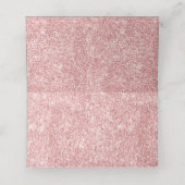 バラ金ゴールドパープルホリーグリッター予約クリスマス プレイスカード (内部開封)