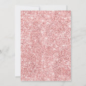 バラ金ゴールドパープルホリーグリッター紙吹雪クリスマス 招待状 (裏面)