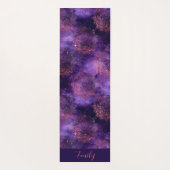 バラ金ゴールドパープルマンダラ銀河系天空 ヨガマット (裏面)