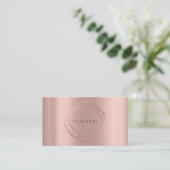 バラ金ゴールドパールポールフレームラックスカッパーピーチ 名刺 (スタンド正面)