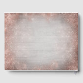 バラ金ゴールドヒトデ熱帯ビーチ結婚式 ゲストブック (裏面)