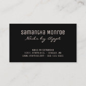 バラ金ゴールドヒョウのブラシストローク箔ロイヤリティ 名刺 (裏面)