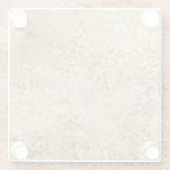 バラ金ゴールドヒョウ印刷 ガラスコースター (裏面)