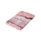 バラ金ゴールドヒョウ印刷 バスマット (アングル)