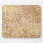 バラ金ゴールドヒョウ印刷 マウスパッド (正面)