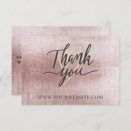 バラ金ゴールドビジネスサンキューカード サンキューカード (正面/裏面)