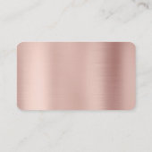 バラ金ゴールドビジネスロゴプロフェッショナルソーシャルメディア 名刺 (裏面)