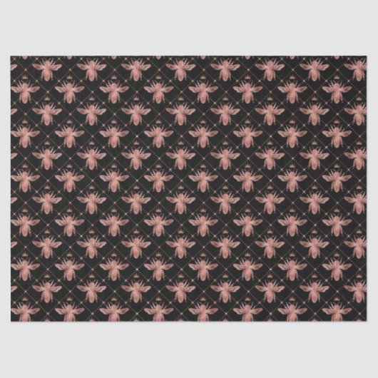 バラ金ゴールドビーシリーズデザイン10ティッシュペーパー 薄葉紙 (正面)