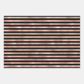 バラ金ゴールドビー模様 ラッピングペーパーシート (正面3)