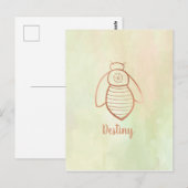 バラ金ゴールドビー記号 ポストカード (正面/裏面)