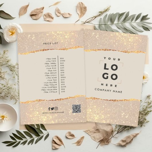 バラ金ゴールドピエレガントンモダンクガーリー価格QRコード 招待状