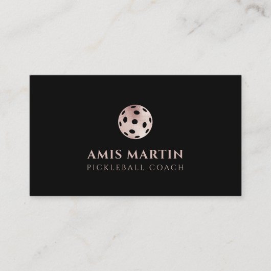 バラ金ゴールドピックボールコーチ 名刺 (正面)