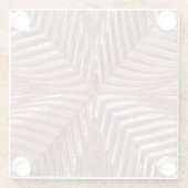 バラ金ゴールドピンクアールデコメタリックエレガントガラス20s ガラスコースター (裏面)