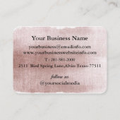 バラ金ゴールドピンクウォーター色 ロイヤリティカード (裏面)