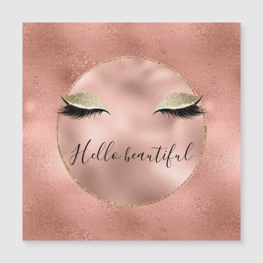 バラ金ゴールドピンクグラムグリジーブラックまつげ (正面)