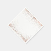 バラ金ゴールドピンクグラムモダンシック結婚ズ スタンダードカクテルナプキン (角)