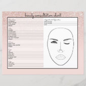 バラ金ゴールドピンクグリッターグラデーション美しい相談 (正面)