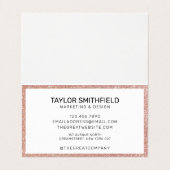 バラ金ゴールドピンクグリッタートレンディー爪、 ネイルラッシュ 名刺 (内部フラット)