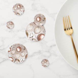 バラ金ゴールドピンクグリッターバルーン誕生日パーティー コンフェッティ