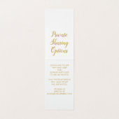 バラ金ゴールドピンクグリッターパーティーハッシュタグ署名カード (内部フラット)