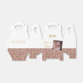 バラ金ゴールドピンクグリッターフォト誕生日 フェイバーボックス (折り畳みなし)