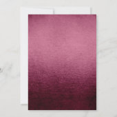 バラ金ゴールドピンクグリッターベビーシャワー招待状 招待状 (裏面)