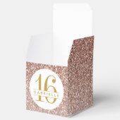 バラ金ゴールドピンクグリッターモダンAny Age誕生日 フェイバーボックス (オープン)