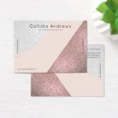 バラ金ゴールドピンクグリッター図形ハートブレスレットディスプレイ (デスク)