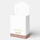 バラ金ゴールドピンクグリッターXOXO誕生日(ユダヤ教の)バル・ミツバー フェイバーボックス (オープン)