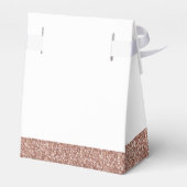 バラ金ゴールドピンクグリッターXOXO誕生日(ユダヤ教の)バル・ミツバー フェイバーボックス (裏面サイド)