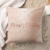 バラ金ゴールドピンクスターメタリックシルクメリークリスマス クッション (ブランケット)