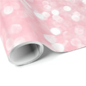 バラ金ゴールドピンクスパークルラグジュアリートレンディーグリッター ラッピングペーパー (ロールコーナー)