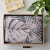 バラ金ゴールドピンクダークトロピカルパーム葉ツリー 薄葉紙 (ギフト)