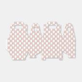バラ金ゴールドピンクチェッカーボードパターン フェイバーボックス (折り畳みなし)