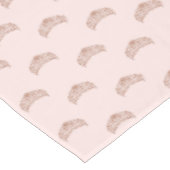 バラ金ゴールドピンクティアラクラウンキンセアニェラ誕生日 テーブルクロス (アングル)