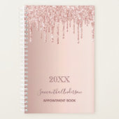 バラ金ゴールドピンクドリップスアポイントメント本2025 プランナー手帳 (正面)