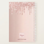 バラ金ゴールドピンクドリップスアポイントメント本2025 プランナー手帳 (裏面)