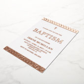 バラ金ゴールドピンクバティスフォイル招待状 箔招待状 (回転した状態)