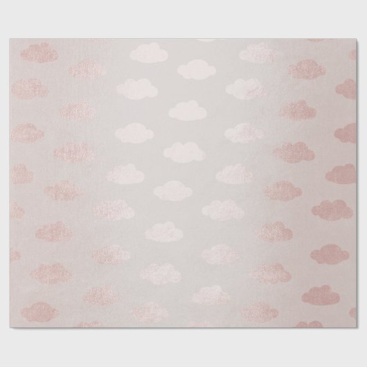 バラ金ゴールドピンクパウダークロープリンセス新生児 ラッピングペーパー (フラット)