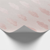 バラ金ゴールドピンクパウダークロープリンセス新生児 ラッピングペーパー (角)