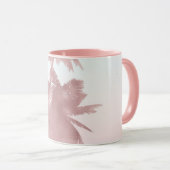 バラ金ゴールドピンクパームズビーチグラデーションパームツリーズシック マグカップ (正面右)