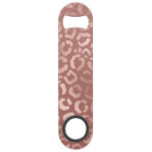 バラ金ゴールドピンクヒョウアニマルプリント スピード栓抜き (裏面)