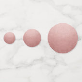 バラ金ゴールドピンクフェイクフォイルデザインあなた自身の大きい コンフェッティ (正面)