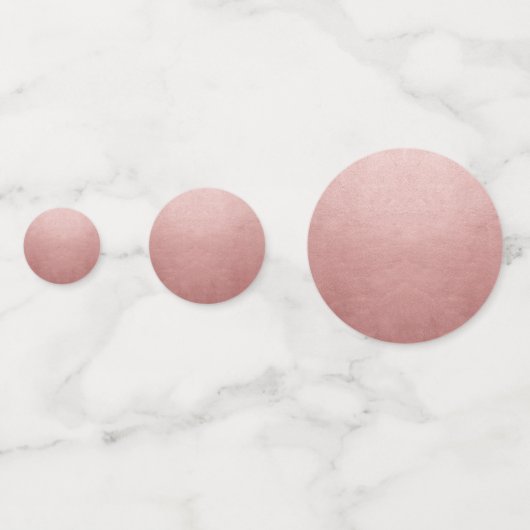 バラ金ゴールドピンクフェイクフォイルデザインあなた自身の大きい コンフェッティ (正面)