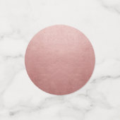 バラ金ゴールドピンクフェイクフォイルデザインあなた自身の大きい コンフェッティ (スモール正面)