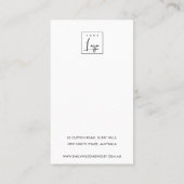 バラ金ゴールドピンクブラシストローク3スタッドイヤリングディスプレイ 名刺 (裏面)